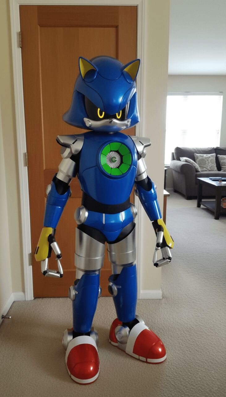 USD 28,  Metal Sonic Sonic 4 Cosplay Pattern - Pepakura PDO EVA Foam photo 2