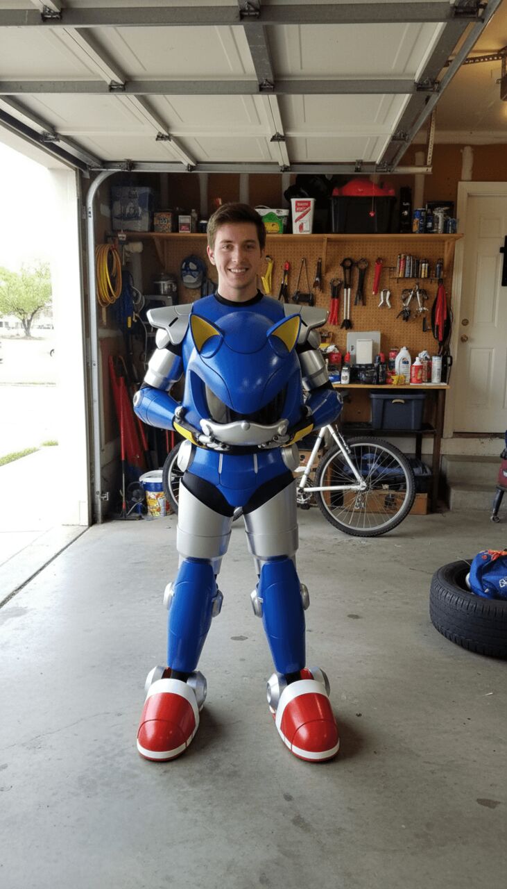 USD 28,  Metal Sonic Sonic 4 Cosplay Pattern - Pepakura PDO EVA Foam photo 3